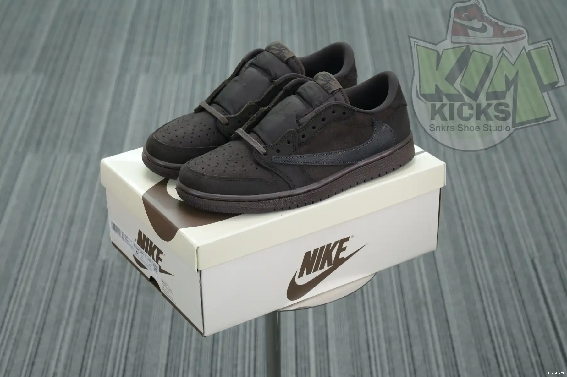 Air 1 x Jordan OG“Velvet Scott Kimikick Brown” Jordan Low Travis 0403